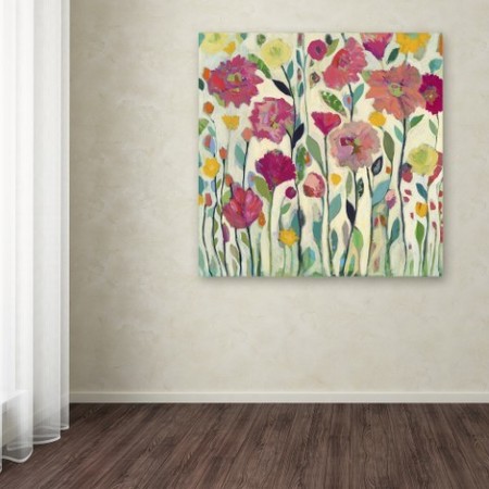 Trademark Fine Art Carrie Schmitt 'She Lived In Full Bloom' Canvas Art, 18x18 ALI5408-C1818GG